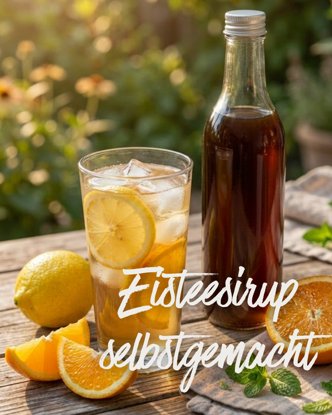 Eisteesirup selber machen - die perfekte Basis für schnellen Eistee