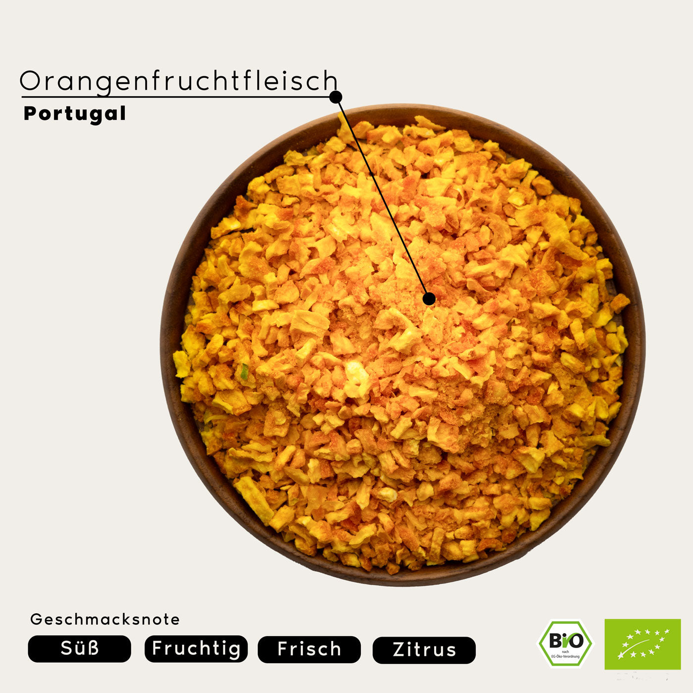 Orangenfruchtfleisch - Bio