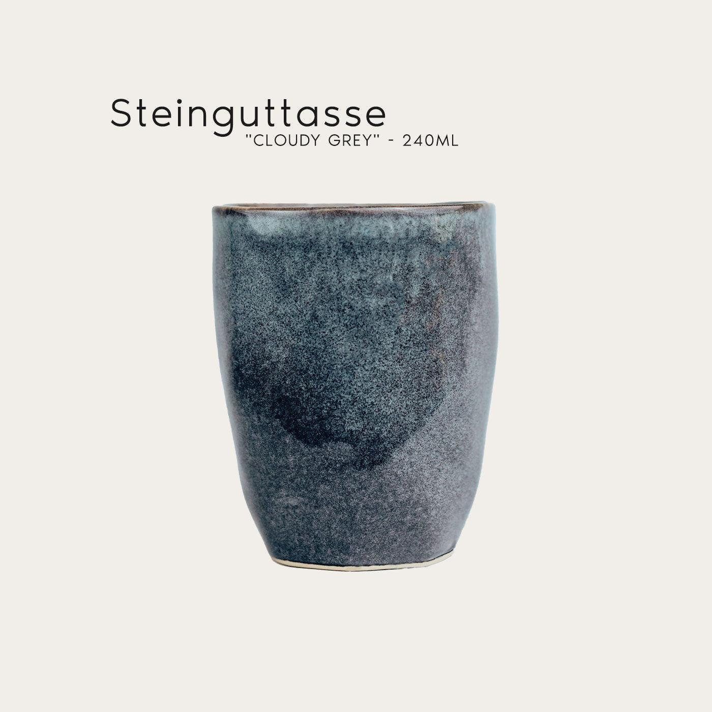 Steinguttasse "Cloudy Grey" - 240ml - 7Tea®