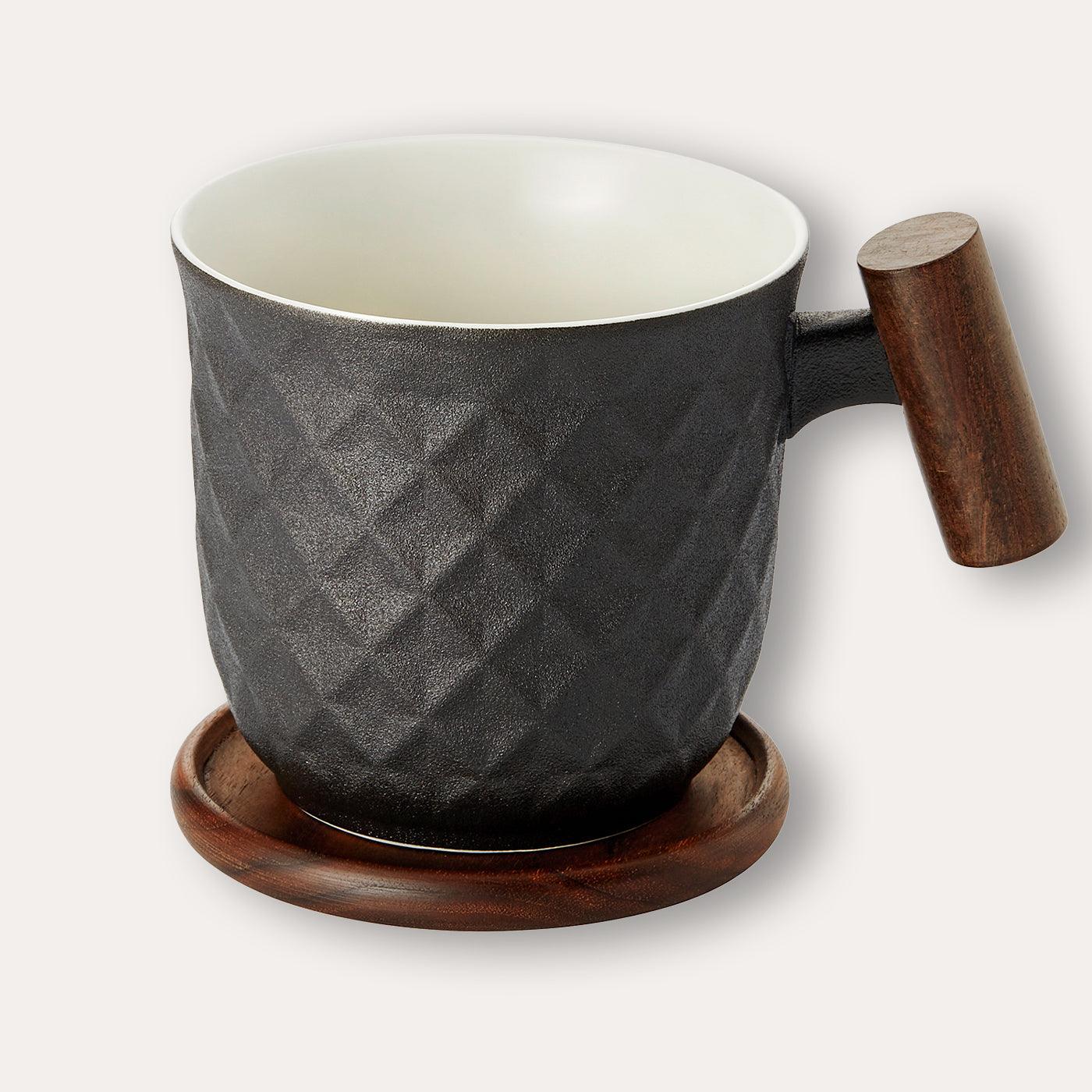 Tee-/Kaffeebecher "Black 'n White" – 450 ml - 7Tea® Bio-Tee Onlineshop