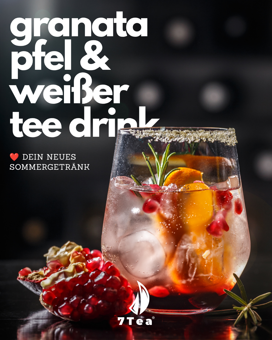 Granatapfel & Weißer Tee Drink