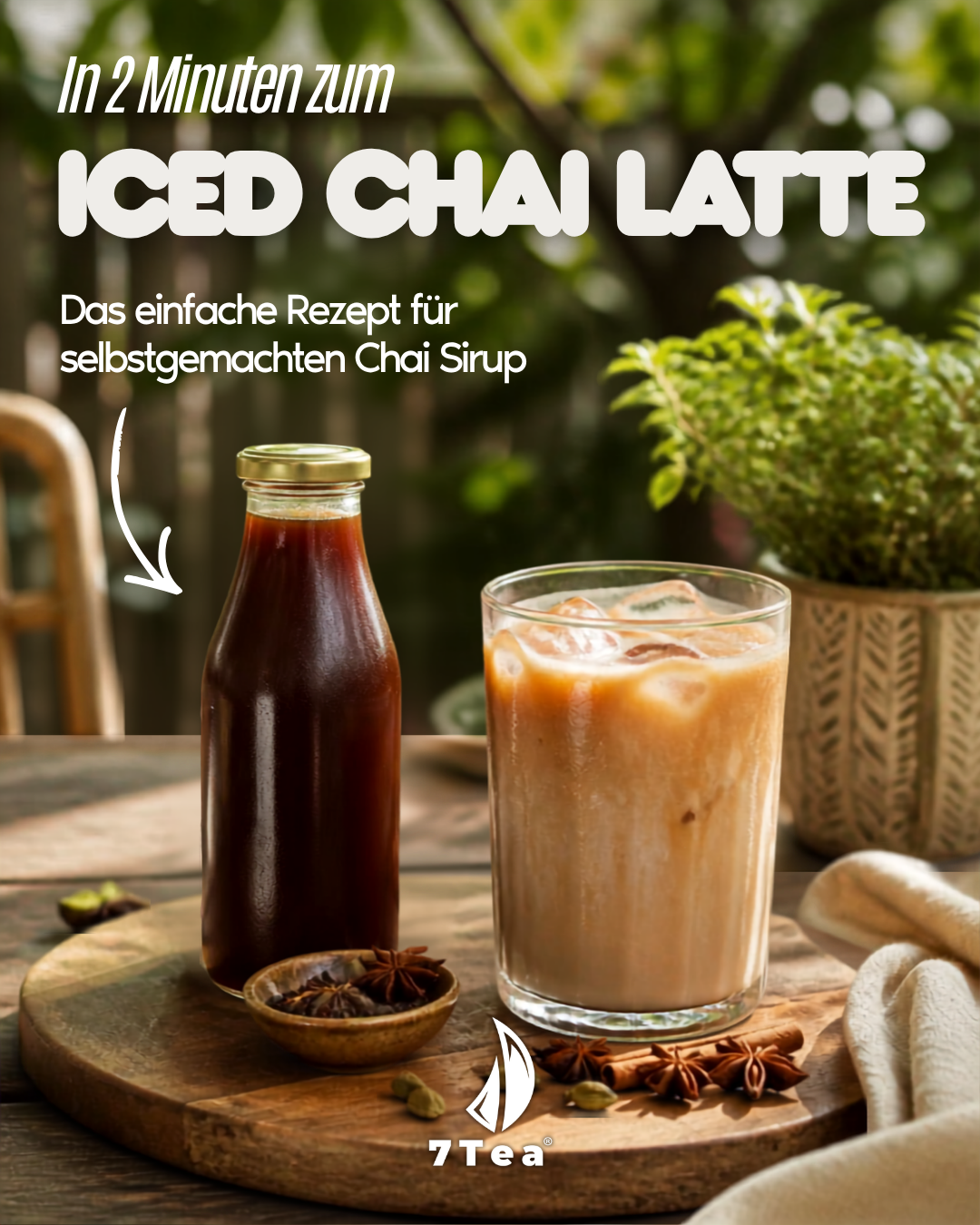 Iced Chai Latte Sirup einfach selbst machen - schnelles Rezept