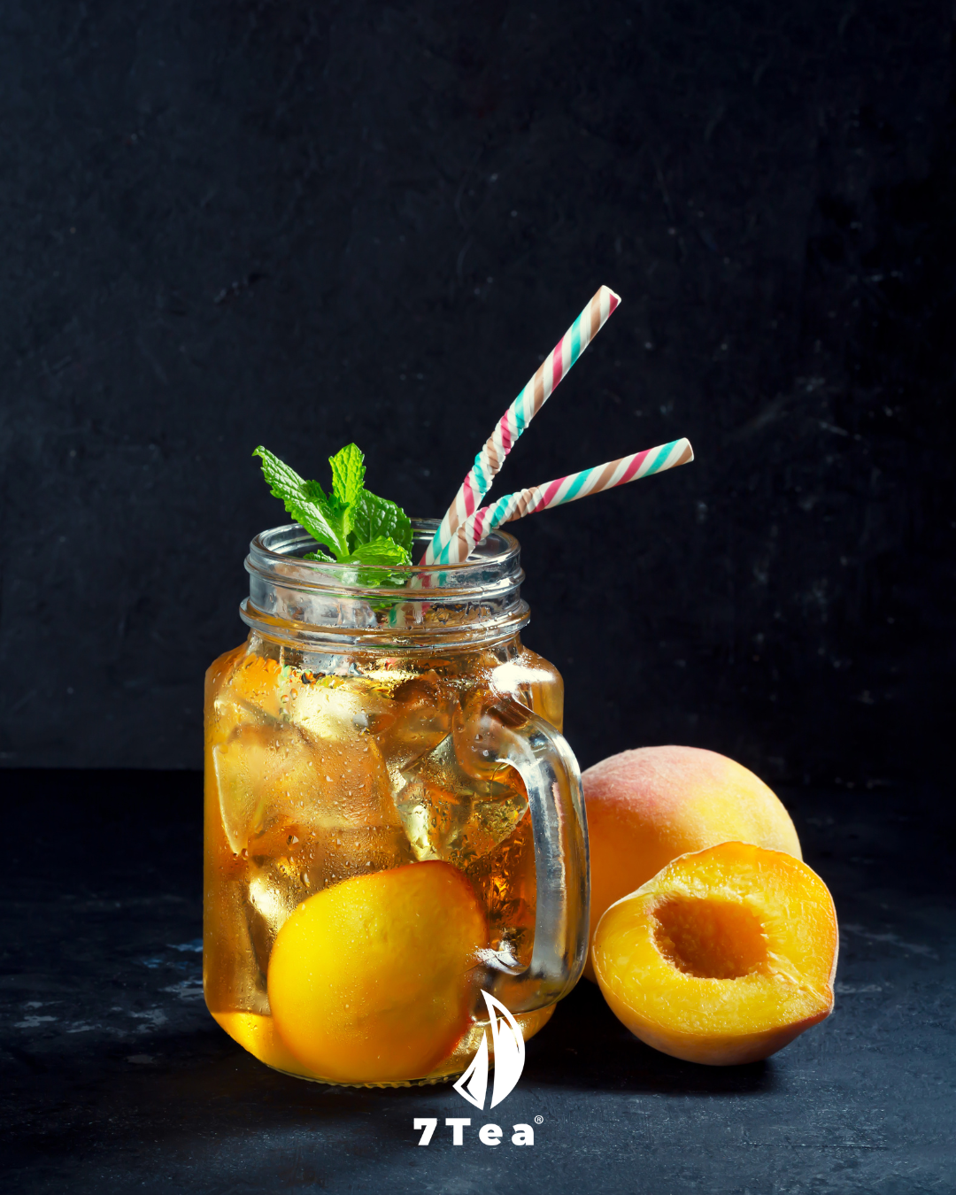 Pfirsich- und Zitronen-Eistee selber machen – klassisches Schwarztee Rezept