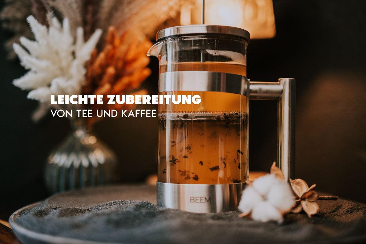 FRENCH PRESS Tee- und Kaffeebereiter – 1 l Edelstahl - 7TEA®