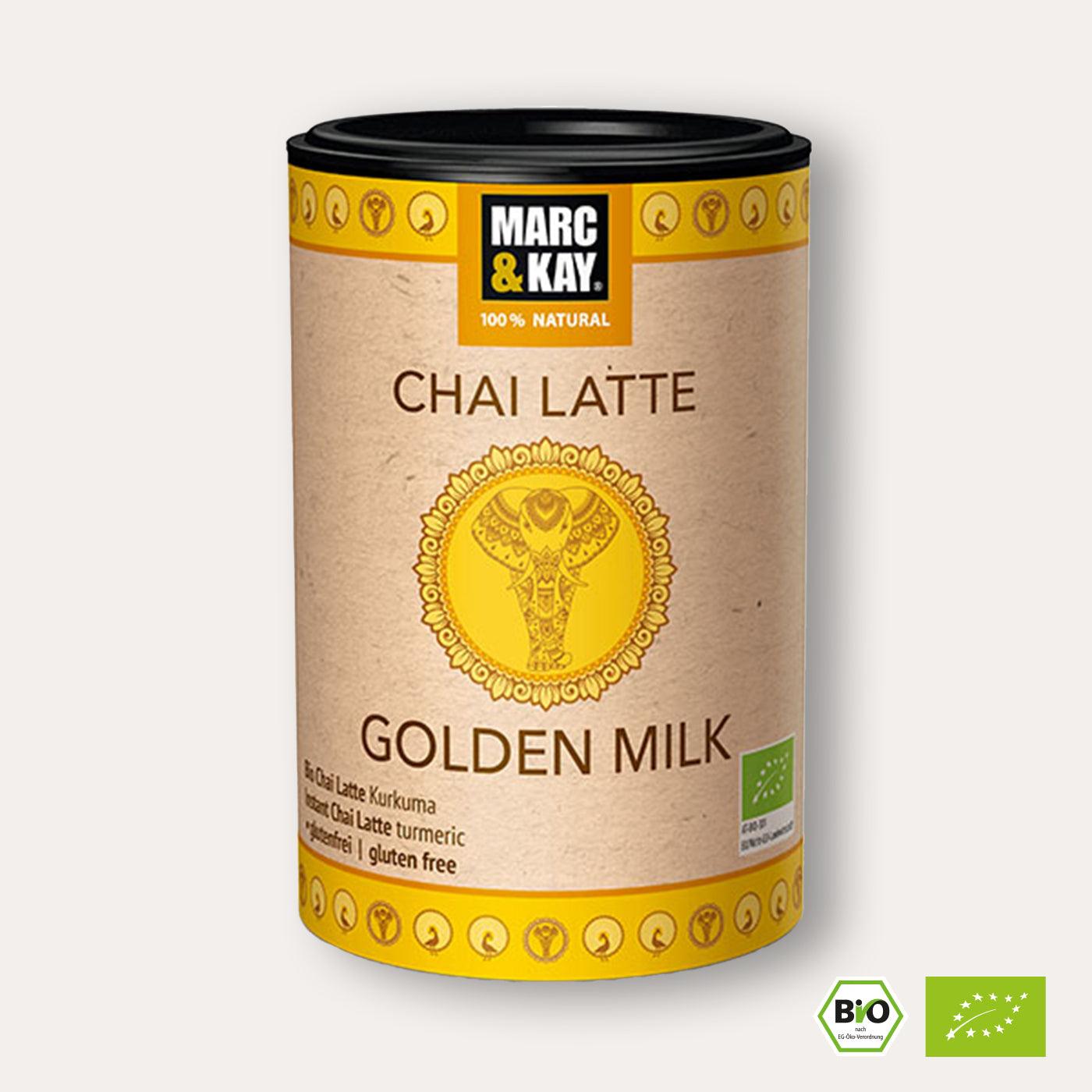 "Golden Milk" Chai Latte - Kurkuma-Geschmack - 7Tea® Bio-Tee Onlineshop
