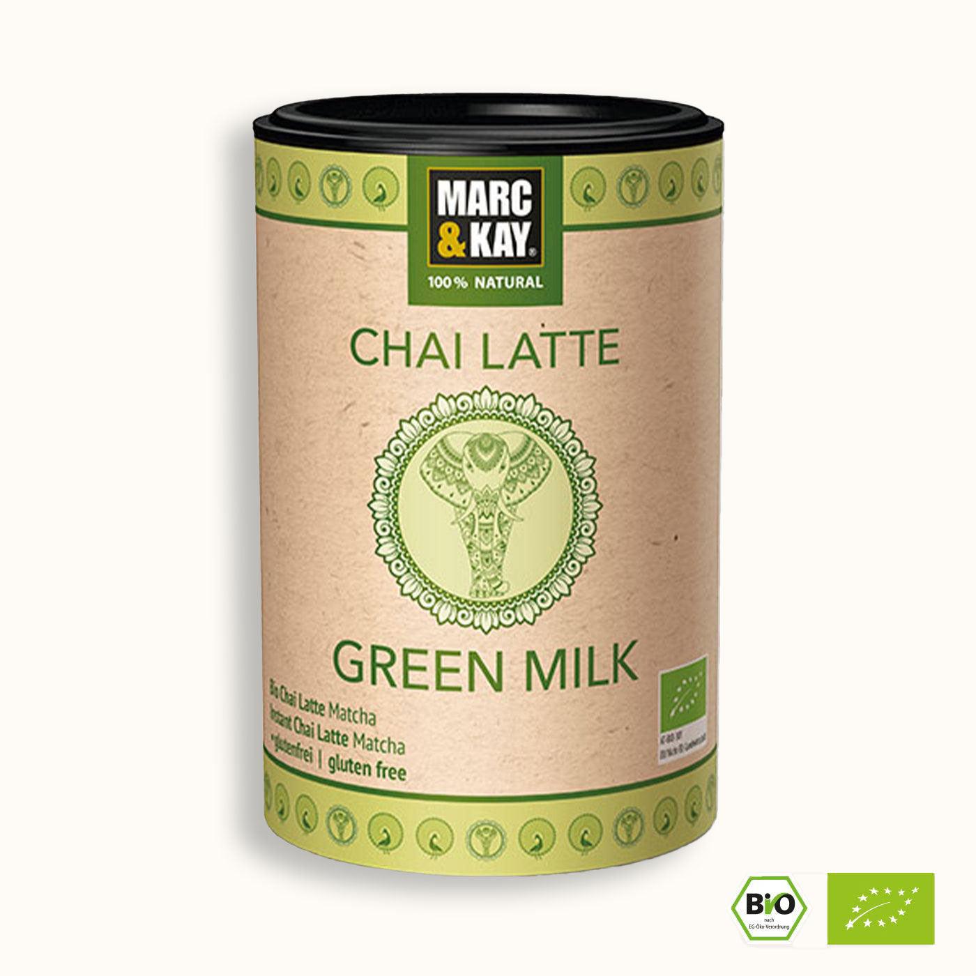 "Green Milk" Chai Latte - Grüntee-Geschmack - 7Tea® Bio-Tee Onlineshop
