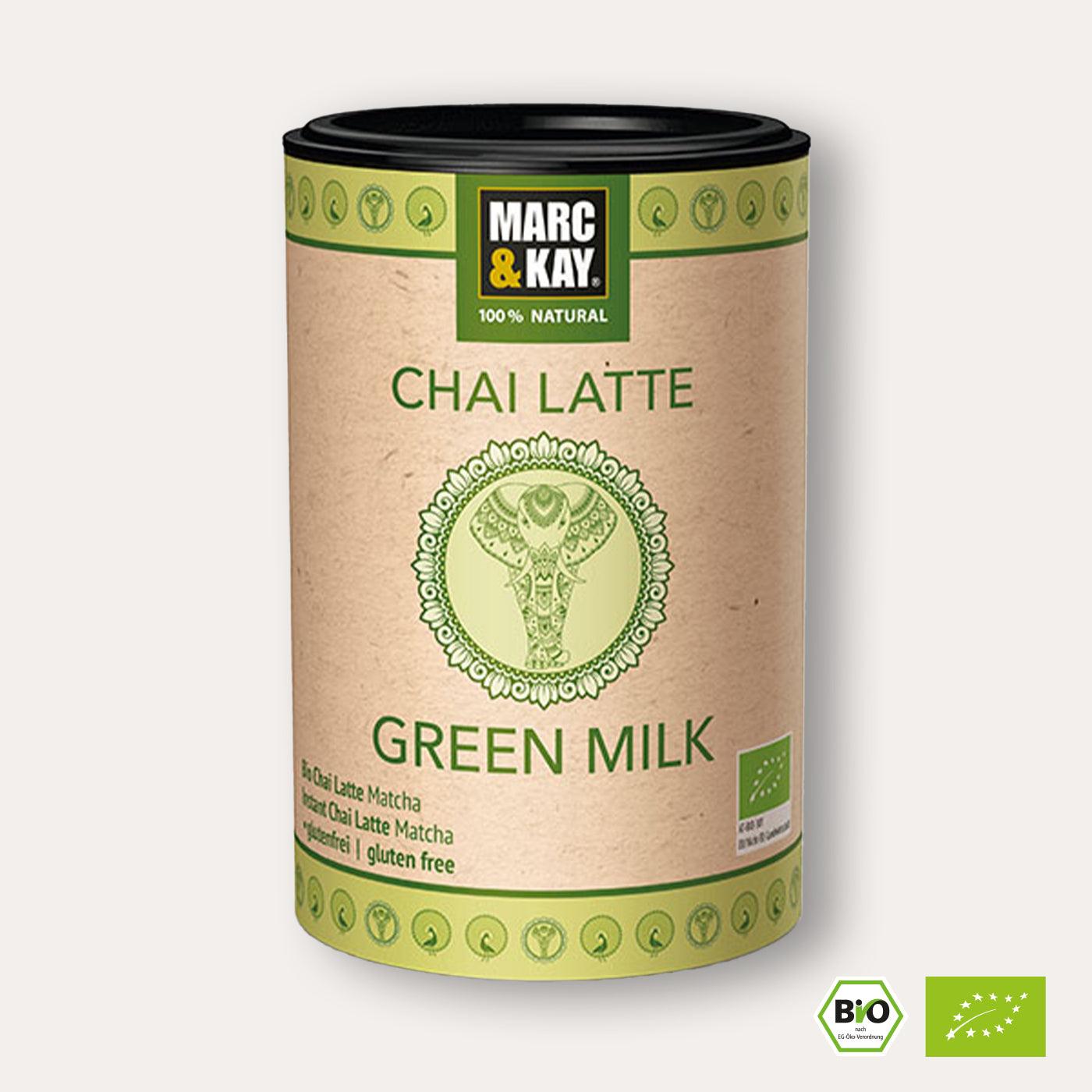 "Green Milk" Chai Latte - Grüntee-Geschmack - 7Tea® Bio-Tee Onlineshop