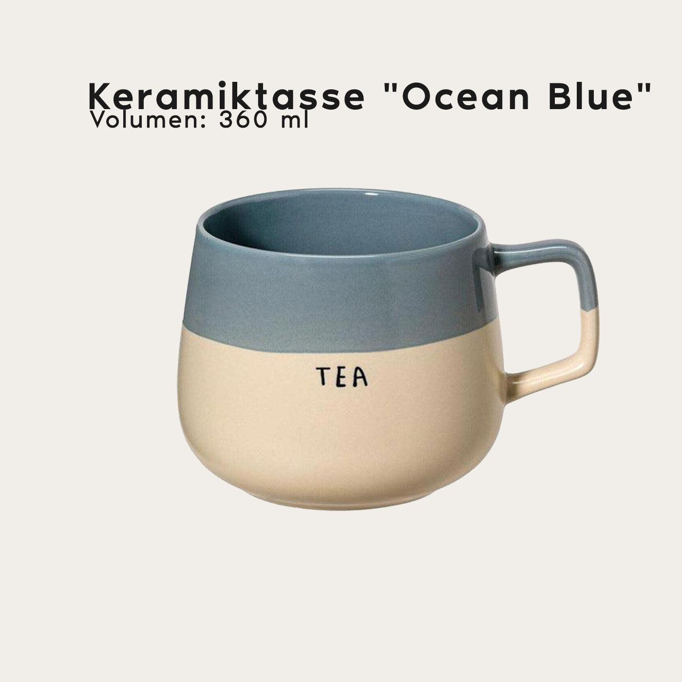 Keramiktasse "Ocean Blue" - 360 ml - 7Tea®